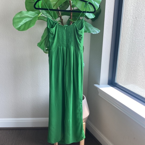 Reformation Juliette emerald green midi wrap dress - Picture 11 of 16